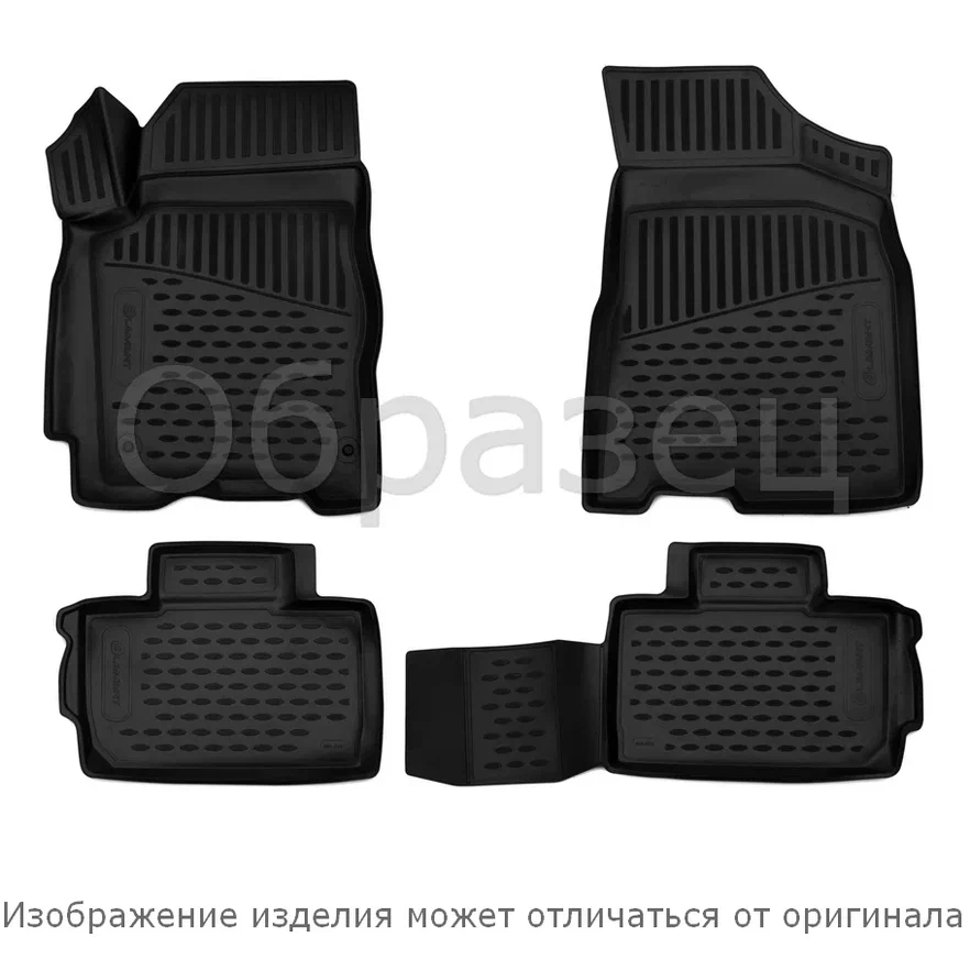 Коврики в салон Peugeot 208  2019-, полиуретан 3D Element, Черный, Арт. ELEMENT3DA58821210K