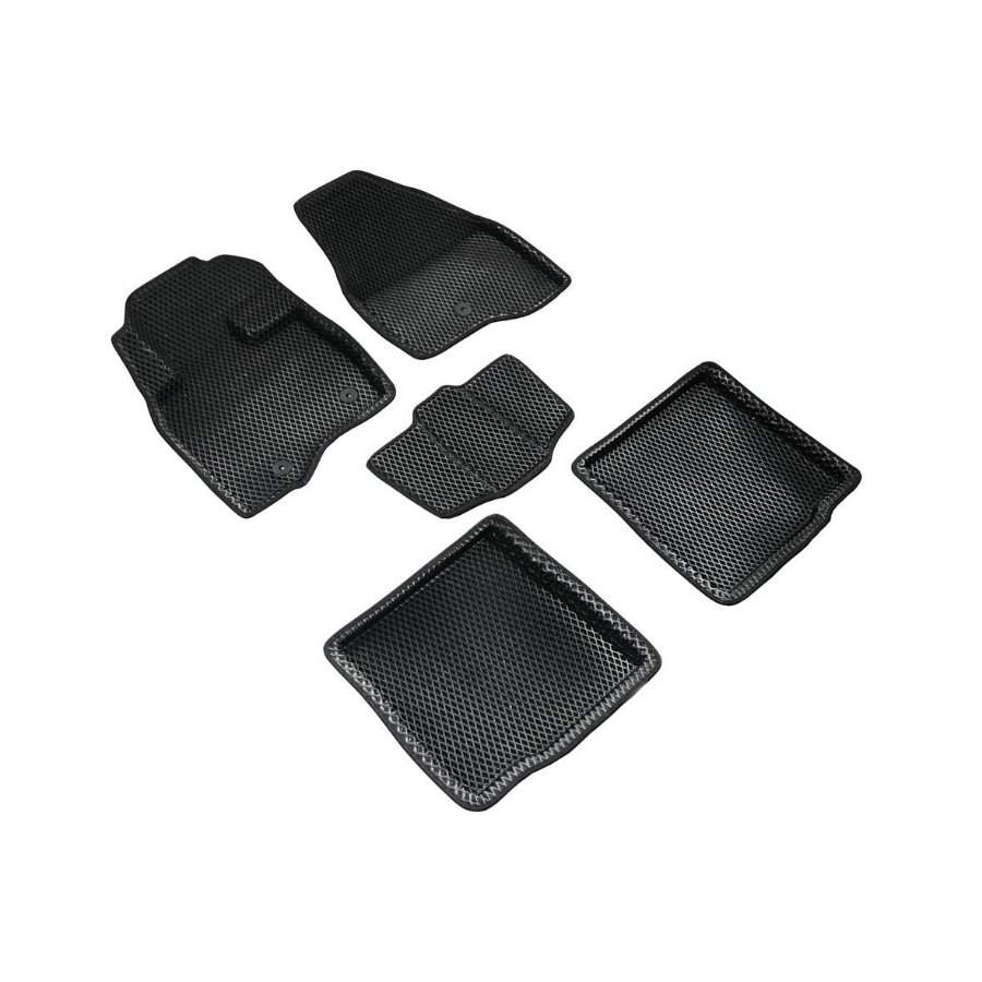 Коврики в салон Ford Explorer (U502) 2010-2016, 3D EVA Seintex "ромб", Черный, V-3,5 Арт. 317176