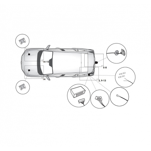 Блок согласования Toyota RAV4 (XA50) 2018- Универсальный 13pin Hak-System Арт. 26500675