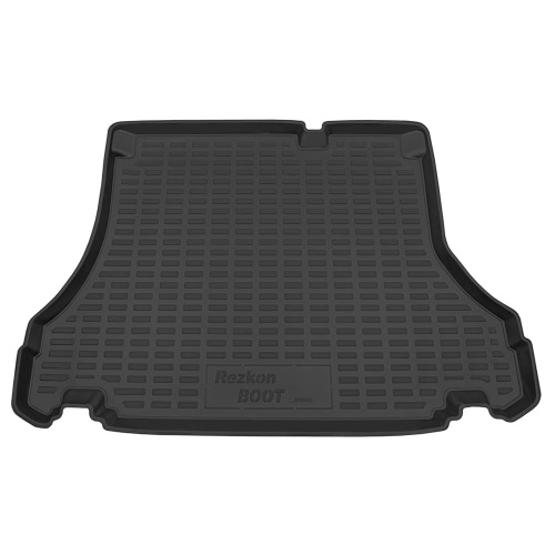 Коврик в багажник Chevrolet Lanos 2002-2009, пластик Rezkon, Черный, Арт. 5012030100