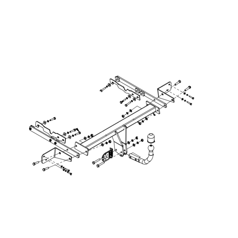 Фаркоп Ford Mondeo V 2012-2019 Седан IMIOLA Арт. E057