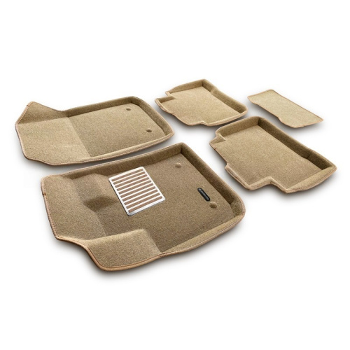 Коврики в салон Geely Tugella  2020-2023, 3D ткань Euromat LUX, Бежевый, Арт. EM3D001408T