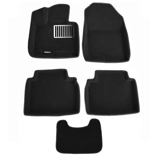 Коврики в салон Hyundai Tucson (NX4) 2020-, 3D ткань Euromat LUX, Черный, EU сборка Арт. EM3D002714