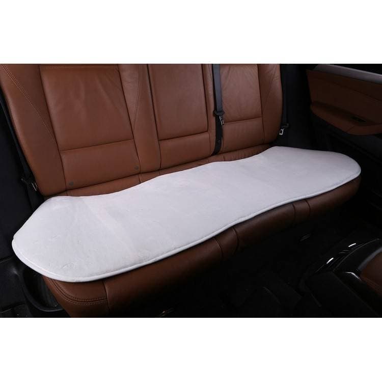 Накидка из искусственного меха с коротким ворсом на заднее сиденье (без спинок) белая, арт. I025HT