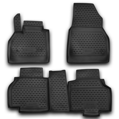 Коврики в салон Mercedes Citan (W415) 2012-2021 Минивэн, полиуретан Element, Черный, Арт. NLC.41.24.210k