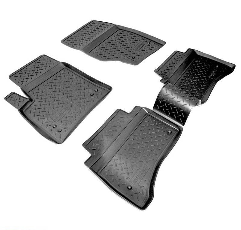 Коврики в салон Volkswagen Touareg  2002-2007, полиуретан Norplast, Серый, Арт. NPL-Po-95-55-G	