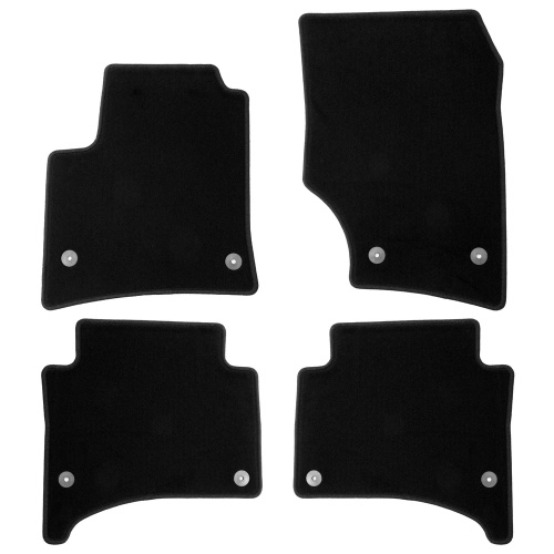 Коврики в салон Volkswagen Touareg  2002-2007, текстильные Klever эконом, Черный, Арт. KLEVER01510101200K