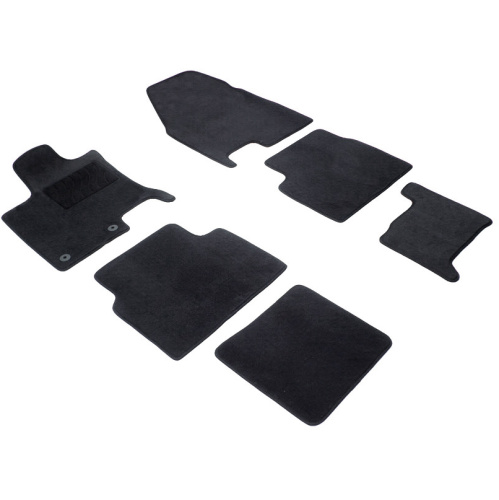Коврики в салон Nissan Qashqai +2 (J10) 2008-2010, ткань Seintex Lux, Черный, Арт. 82771