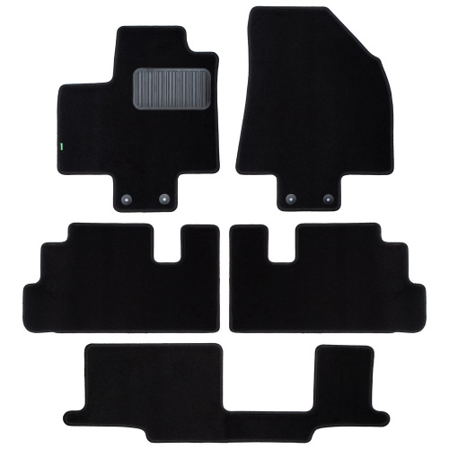Коврики в салон Nissan Pathfinder (R53) 2021-, текстильные Klever standart, Черный, Арт. KLEVER0203606601210KH