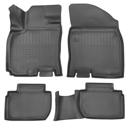 Коврики в салон BAIC U5 Plus 2023-, полиуретан 3D Norplast, Черный, Арт. NPA11C08720