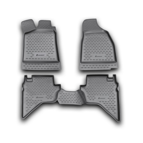 Коврики в салон Mazda BT-50  2006-2008, полиуретан Element, Черный, Арт. NLC.33.14.210k