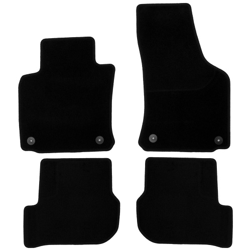 Коврики в салон Skoda Octavia (A5) 2008-2013 FL Лифтбек, ткань Klever эконом, Черный, Арт. KLEVER01450801200K