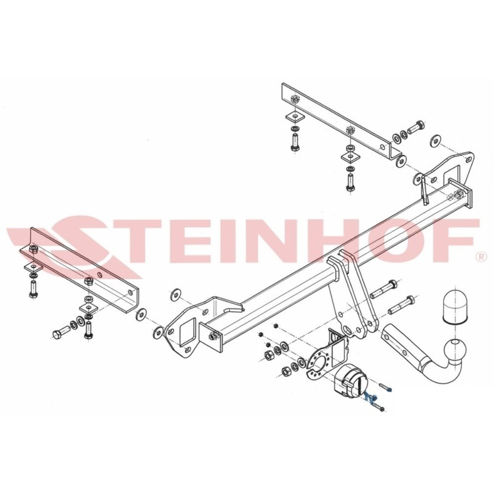 Фаркоп Subaru Impreza III (G12/G22) 2007-2012 Хэтчбэк 5 дв. кроме WRX Steinhof Арт. S372