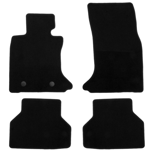 Коврики в салон BMW 5 (E60) 2003-2007 Седан, ткань Klever эконом, Черный, АКПП Арт. KLEVER01050901200K