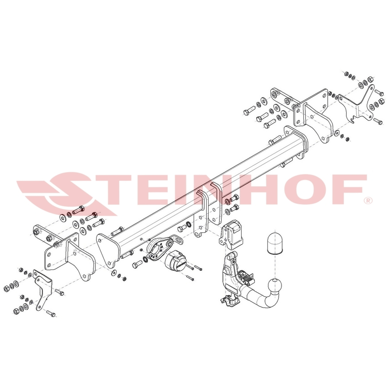 Фаркоп SsangYong Torres 2022- 4WD Steinhof Арт. S493