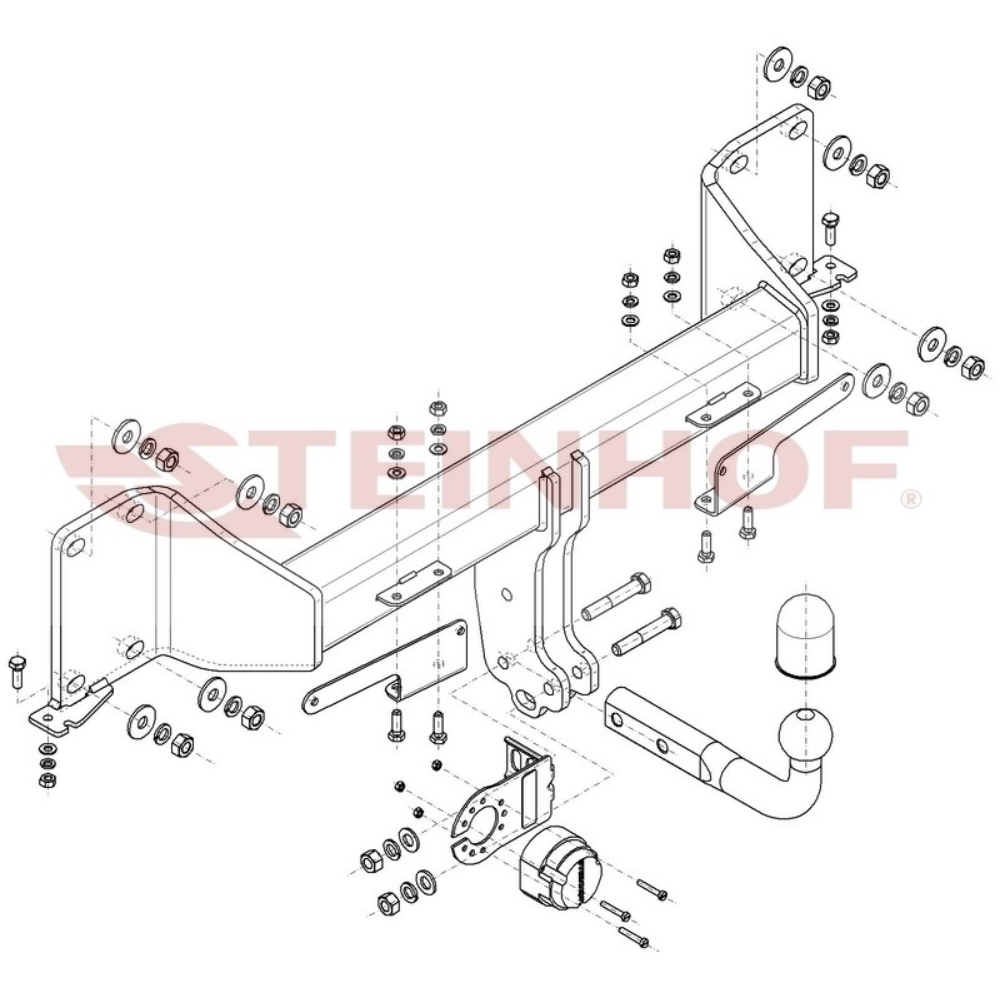 Фаркоп BMW X5 (G05) 2018-2023 в т.ч. М-пакет. Steinhof Арт. B088