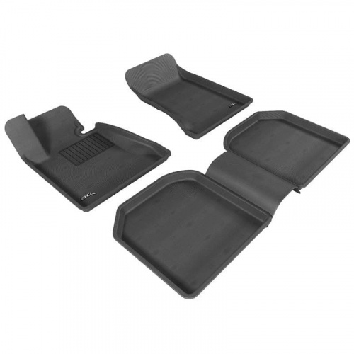 Коврики в салон BMW 7 (E65) 2001-2005 Long, 3D ткань Sotra Lux, Серый, Арт. STR7400007