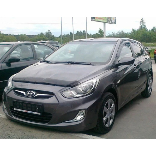 Дефлектор капота SIM для Hyundai Accent, арт.SHYSOL1012
