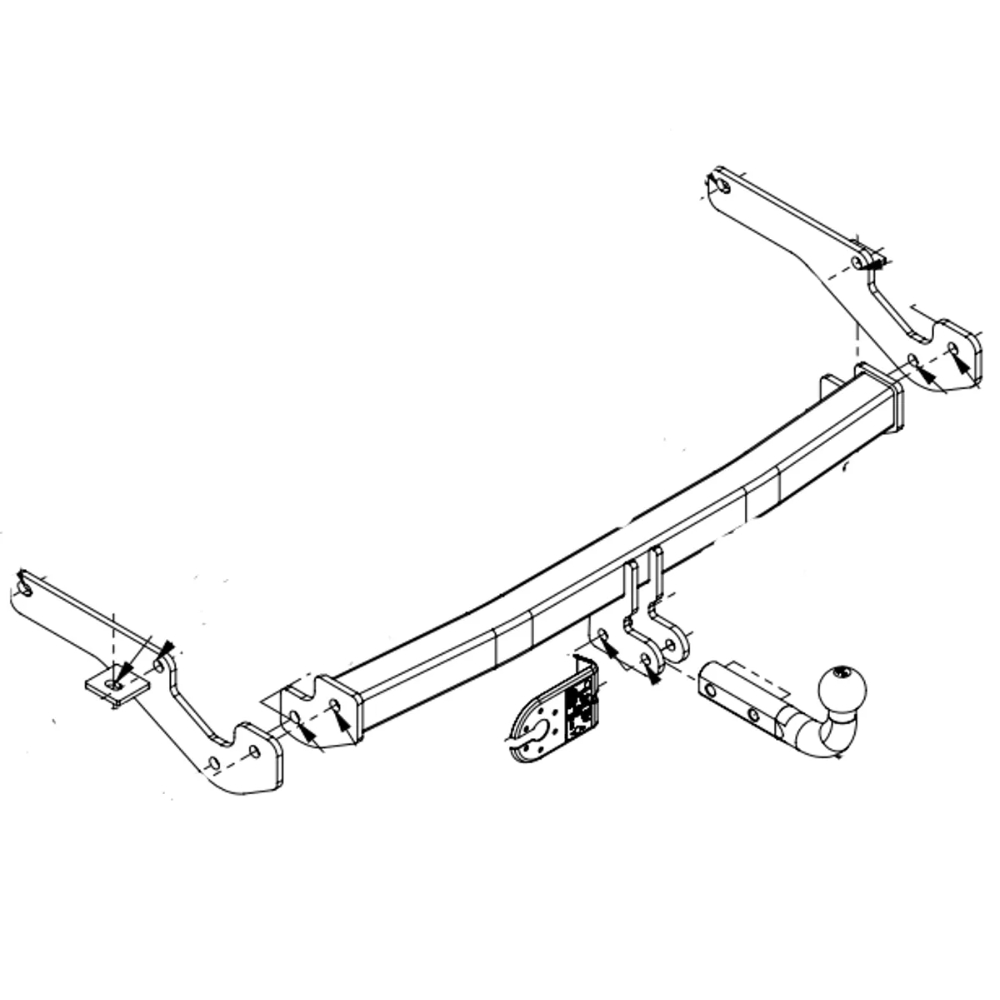 Фаркоп Renault Clio 1990-1998 5 дв. IMIOLA Арт. R015