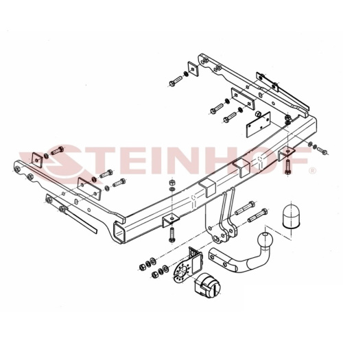 Фаркоп Ford Galaxy II 2006-2010 Steinhof Арт. F245