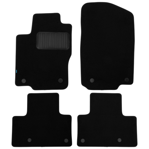 Коврики в салон Mercedes GL (X166) 2012-2016, текстильные Klever premium, Черный, Арт. KLEVER03344422110KH
