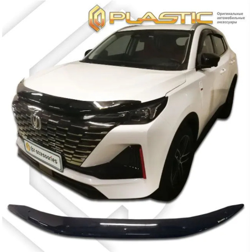 Дефлектор капота Ca-Plastic для Changan CS55 Plus, арт.20100101165830000000000