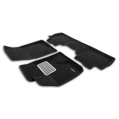 Коврики в салон Haval F7  2024-, 3D ткань Euromat LUX, Черный, 4WD Арт. EM3D001470
