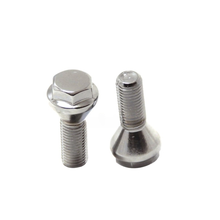 Болт колёсный M12x1.5 Конус L-22мм Хром, Ключ 17, для проставок Арт. 075085SM