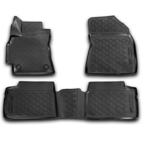 Коврики в салон Lifan Cebrium (720) 2014-2018, полиуретан 3D Element, Черный, Арт. ELEMENT3D7306210K