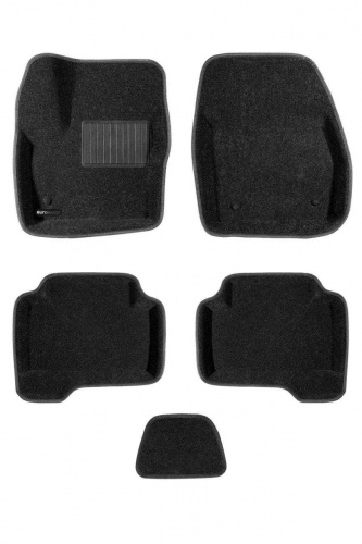 Коврики в салон Ford C-MAX (Mk1) 2003-2007, 3D ткань Euromat Business, Черный, Арт. EMC3D002210