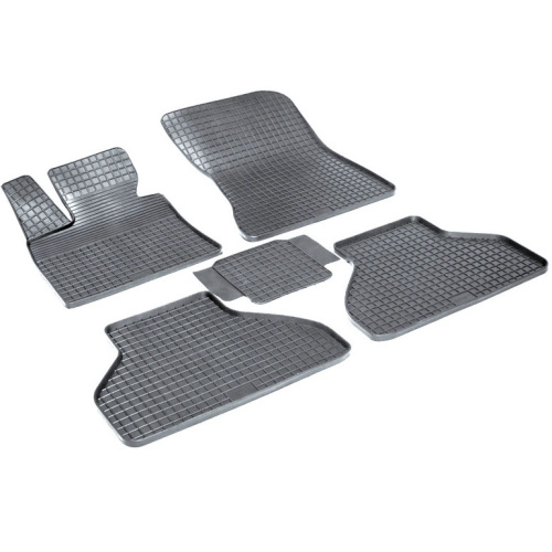 Коврики в салон BMW X5 (E70) 2006-2010, резина Seintex "сетка", Черный, Арт. 00985