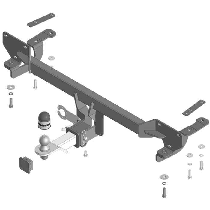 Фаркоп GAC GS4 2024- оцинкованный MOTODOR Арт. 97806E