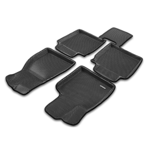 Коврики в салон Hongqi HS5 2018-, 3D EVA Euromat, Черный, Арт. EM3DEVA001480