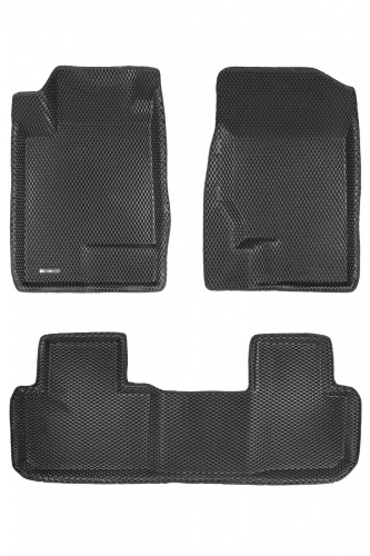 Коврики в салон Haval F7  2019-2022, 3D EVA Euromat, Черный, Арт. EM3DEVA001404