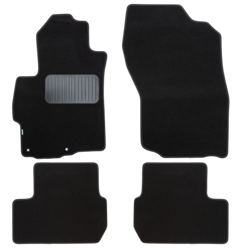 Коврики в салон Mitsubishi Lancer 10 2007-2010 Седан, текстильные Klever standart, Черный, Арт. KLEVER02352701210KH