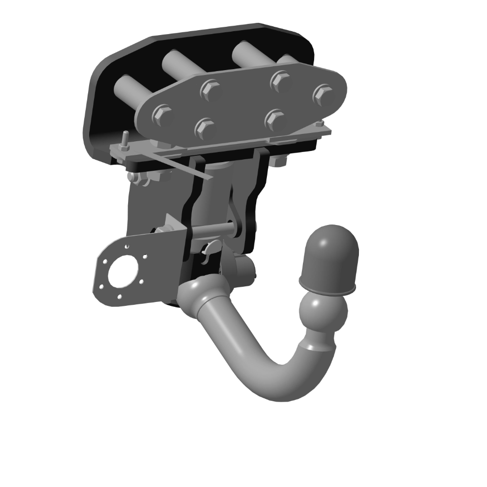Фаркоп Toyota Land Cruiser 200 2007-2012 с электрикой ORIS Арт. 3002D2