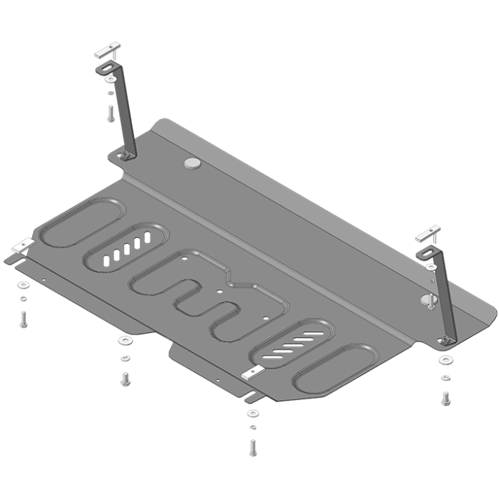 Защита картера двигателя, КПП Toyota Yaris II 2005-2009 5 дв. Арт. 72505