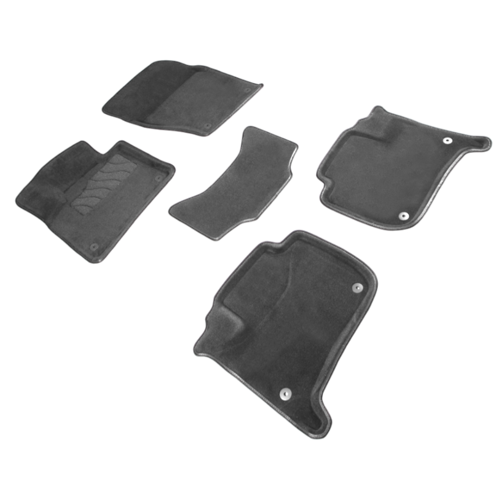 Коврики в салон Volkswagen Touareg  2010-2014, 3D ткань Seintex , Графит, Арт. 99903