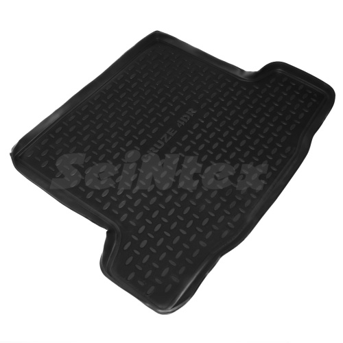 Коврик в багажник Chevrolet Cruze 2008-2012 Седан, полиуретан Seintex, Черный, Арт. 82813