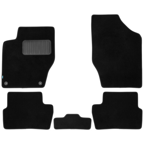 Коврики в салон Peugeot 308  2007-2011 Хэтчбэк 5 дв., ткань Klever premium, Черный, Арт. KLEVER03381122110KH