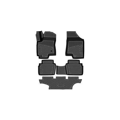 Коврики в салон Dongfeng 580 2017-, полиуретан 3D Element, Черный, Арт. ELEMENT3DA08668210K