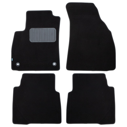 Коврики в салон Hyundai Santa Fe (SM) 2000-2004, текстильные Klever standart, Черный, Арт. KLEVER03771222110KH
