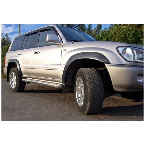 Расширители арок Toyota Land Cruiser 100 1998-2002 шагрень, к-кт, пластик Арт. RTLC1002302