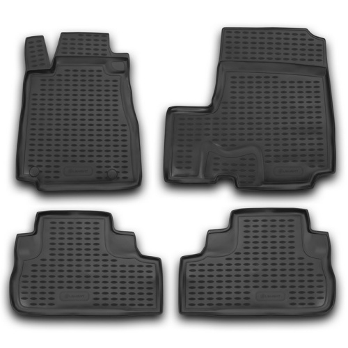 Коврики в салон Honda CR-V  2006-2009, полиуретан Element, Черный, Арт. NLC.18.15.210k