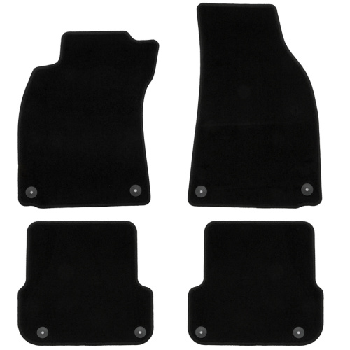 Коврики в салон Audi A6 (C6) 2004-2008 Седан, текстильные Klever эконом, Черный, АКПП Арт. KLEVER01040801200K