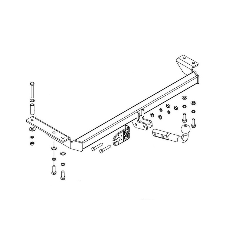 Фаркоп Toyota Avensis (T22) 1997-2000 Универсал IMIOLA Арт. T011