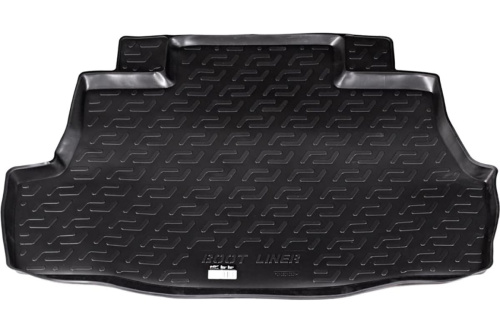 Коврик в багажник Nissan Almera Classic 2006-2013, пластик, L.Locker, Черный, Арт. 0105010200