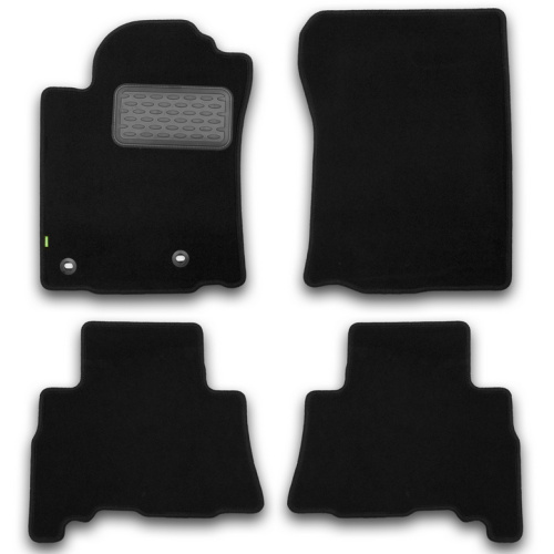 Коврики в салон Toyota Land Cruiser Prado (J150) 2013-2017 FL1 3 дв., текстильные Klever standart, Черный, Арт. KVR02482901210KH