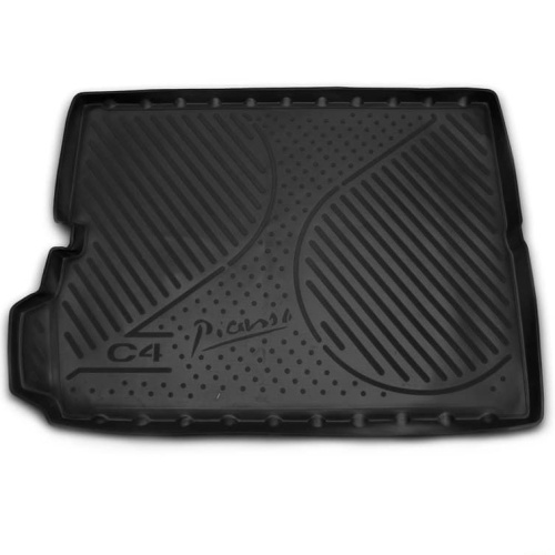 Коврик в багажник Citroen C4 Grand Picasso  2013-2016, полиуретан оригинал, Черный, Арт. C000000196