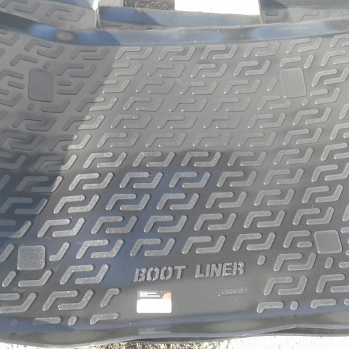 Коврик в багажник Ford Tourneo Connect 2002-2009, пластик, L.Locker, Черный, Арт. 0102140100